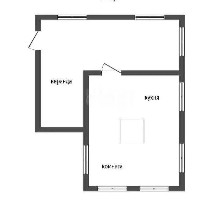 Дом в Аша, улица Орджоникидзе (35.5 м) - Фото 1