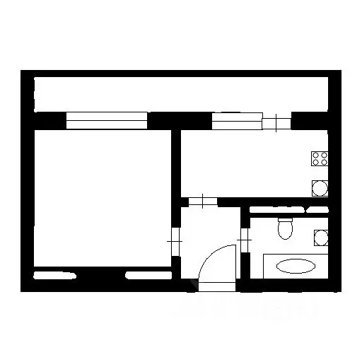 1-к кв. Санкт-Петербург ул. Адмирала Черокова, 20 (34.8 м) - Фото 1