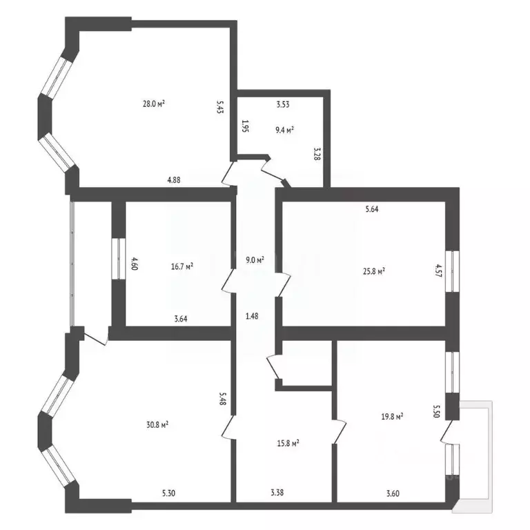 4-к кв. Амурская область, Благовещенск ул. Шевченко, 3 (158.1 м) - Фото 2