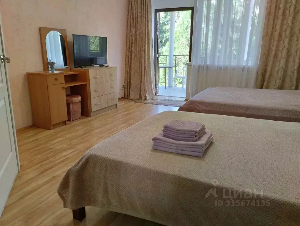 Комната Крым, Алушта муниципальный округ, с. Кипарисное ул. Лесная, 3Б - Фото 2