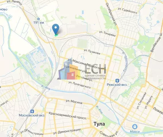 Участок в Тула, Алексинское шоссе, 1А (66.8 м) - Фото 1