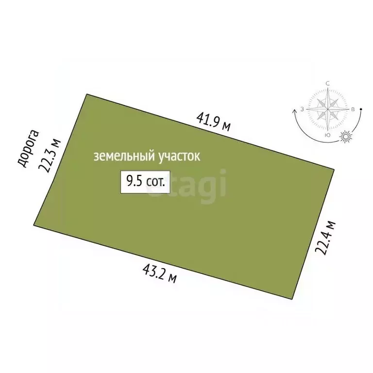 Участок в Тюменская область, Тюменский муниципальный округ, с. Щербак  ... - Фото 1