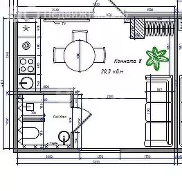 Квартира-студия: Пермь, Хлебозаводская улица, 22 (20.3 м) - Фото 1