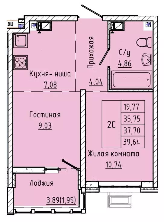 1-к кв. Ростовская область, Ростов-на-Дону ул. Текучева, 370/3 (37.7 ... - Фото 0