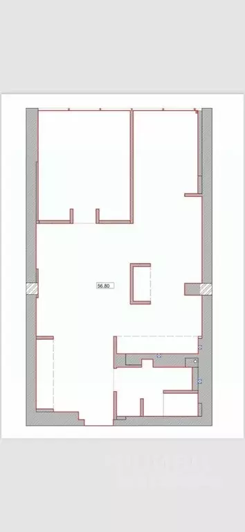 2-к кв. Ростовская область, Ростов-на-Дону Береговая ул., 19/2 (56.8 ... - Фото 1