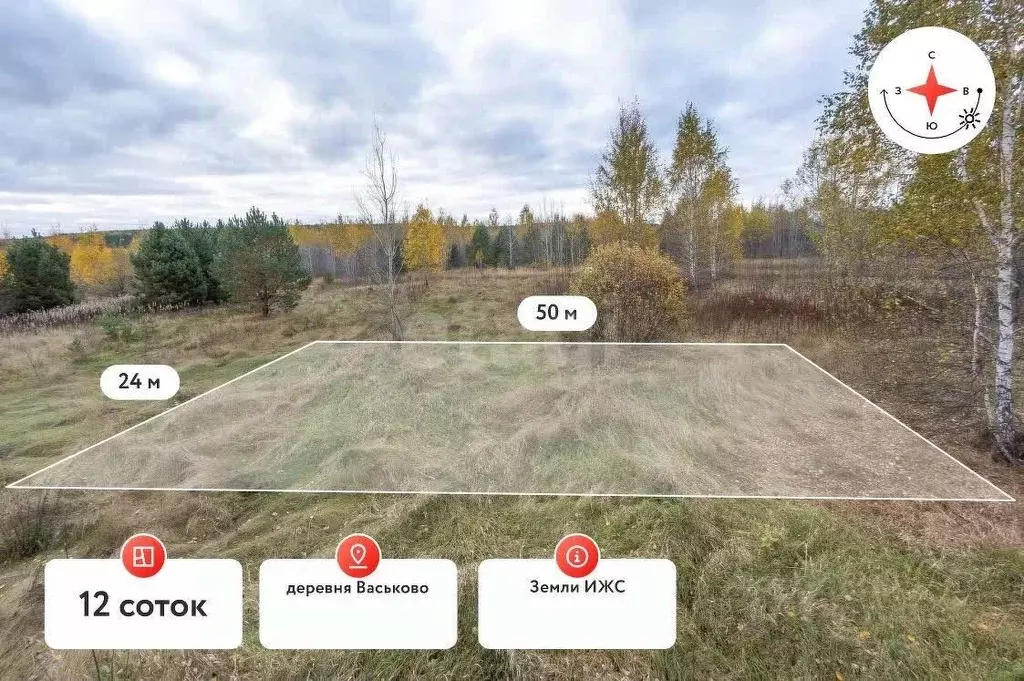 Участок в Свердловская область, Тавдинский муниципальный округ, д. ... - Фото 1