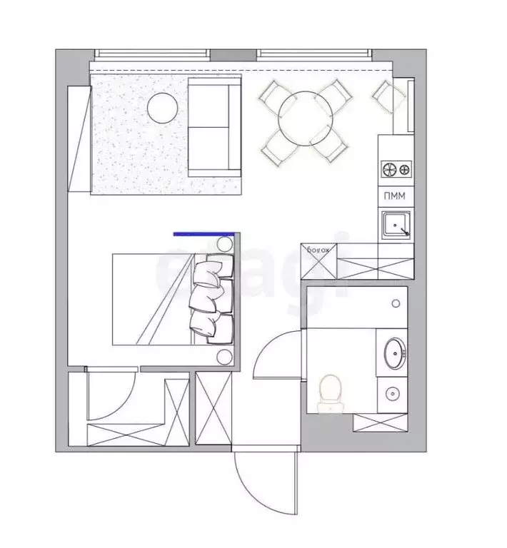 1-комнатная квартира: Советск, Красноармейская улица, 13 (33 м) - Фото 1