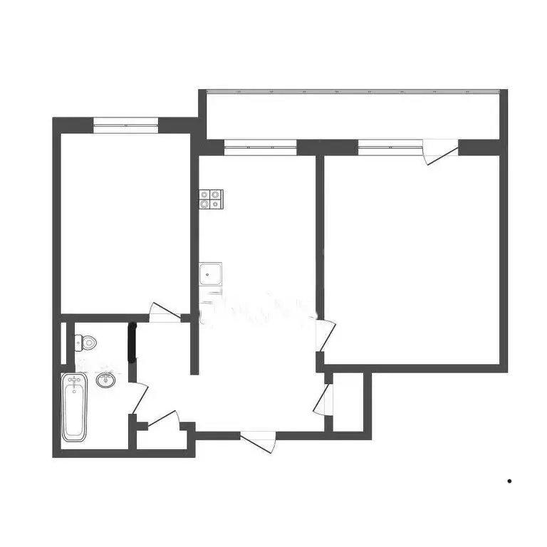 2-комнатная квартира: Иркутск, улица Лермонтова, 297В (47.4 м) - Фото 1