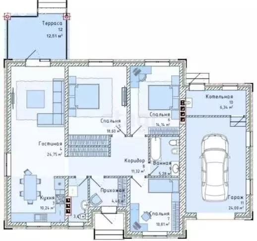 Дом в посёлок Дубовое, микрорайон Престижный, Престижная улица (145 м) - Фото 1