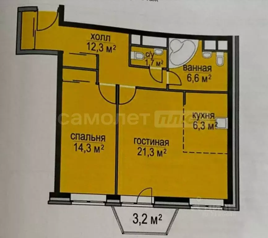 1-к кв. Московская область, Апрелевка Наро-Фоминский городской округ, ... - Фото 1