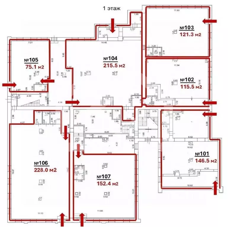 Помещение свободного назначения в Москва Колодезный пер., 3С25 (152 м) - Фото 2
