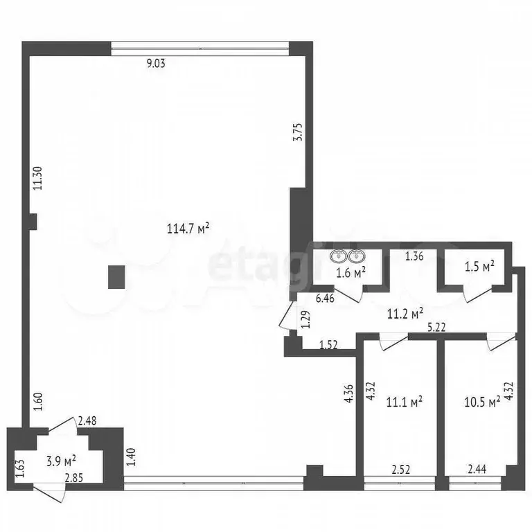Продам помещение свободного назначения, 154.5 м - Фото 0