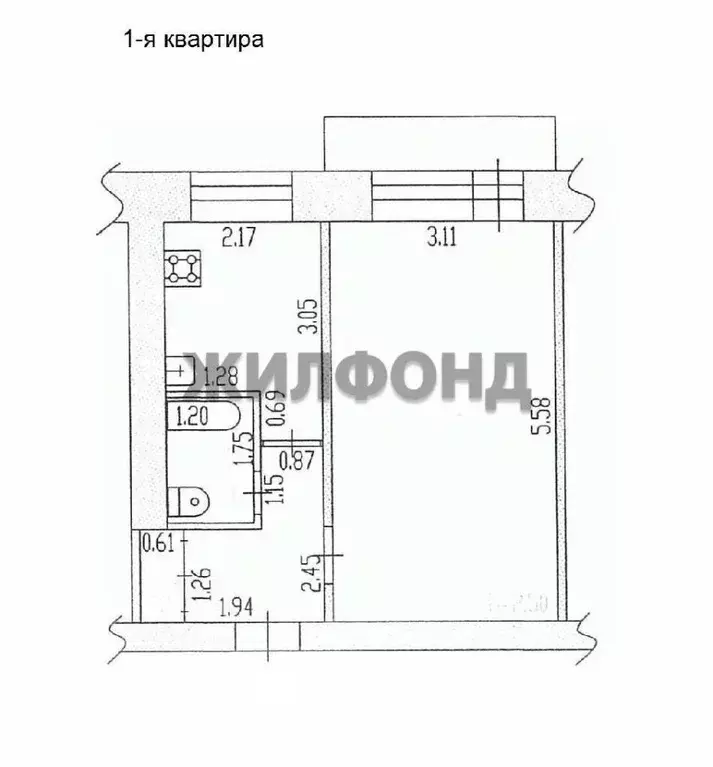1-к кв. Алтайский край, Барнаул ул. Эмилии Алексеевой, 82А (30.0 м) - Фото 1