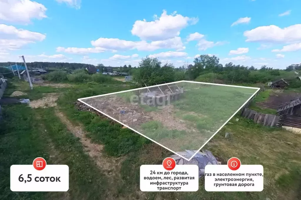 Участок в Тюменская область, Тюменский муниципальный округ, пос. ... - Фото 1