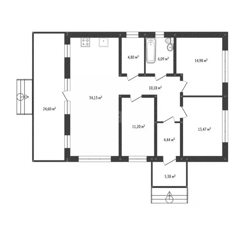 Дом в Башкортостан, Уфимский район, Михайловский сельсовет, д. Суровка ... - Фото 2