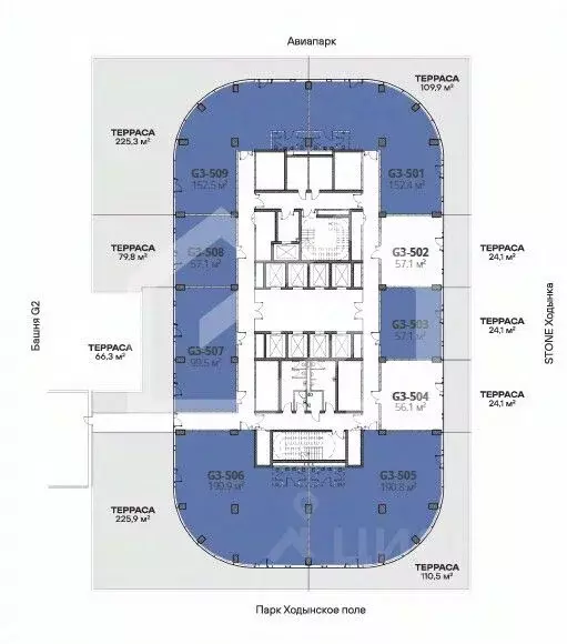 Помещение свободного назначения в Москва Ходынский бул., 20А/2 (139 м) - Фото 2