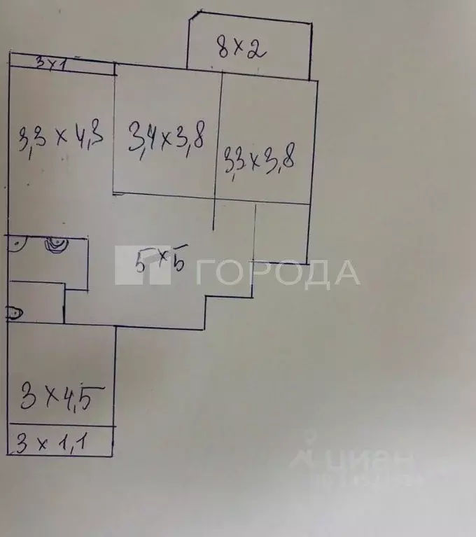 4-к кв. Алтайский край, Барнаул ул. Сергея Ускова, 23 (87.3 м) - Фото 2