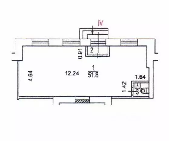 Торговая площадь в Москва Кутузовский проезд, 4 (55 м) - Фото 1