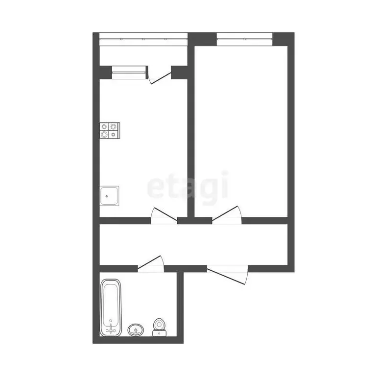 1-комнатная квартира: Саранск, улица Фурманова, 23 (45 м) - Фото 1
