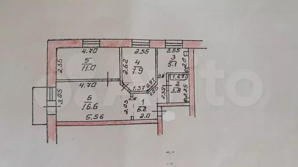 3-к. квартира, 53 м, 2/5 эт. - Фото 0