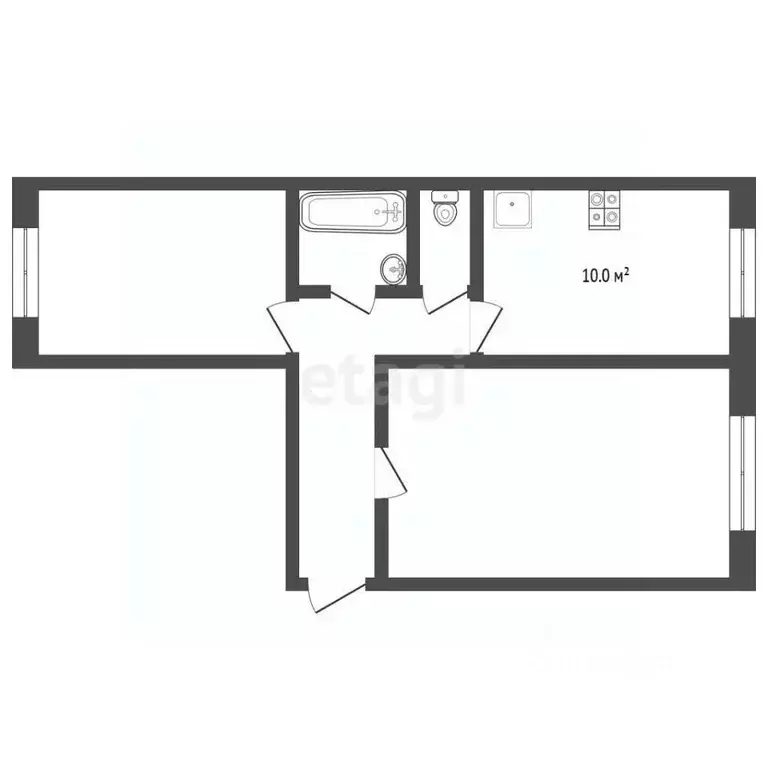 2-к кв. Вологодская область, Грязовец ул. Газовиков, 30 (49.1 м) - Фото 2