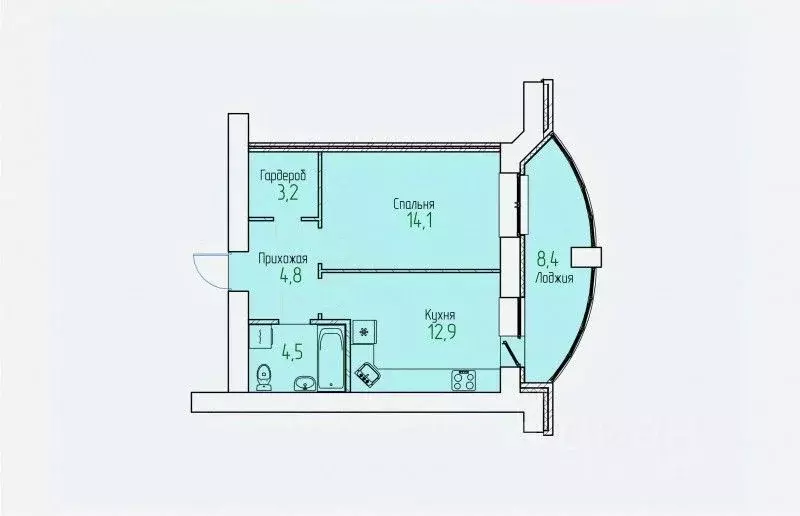 1-к кв. Кировская область, Киров Завода ОЦМ мкр,  (43.7 м) - Фото 0