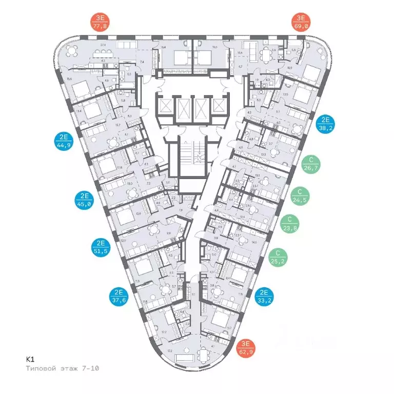 3-к кв. Москва ш. Боровское (дублер) (64.2 м) - Фото 1