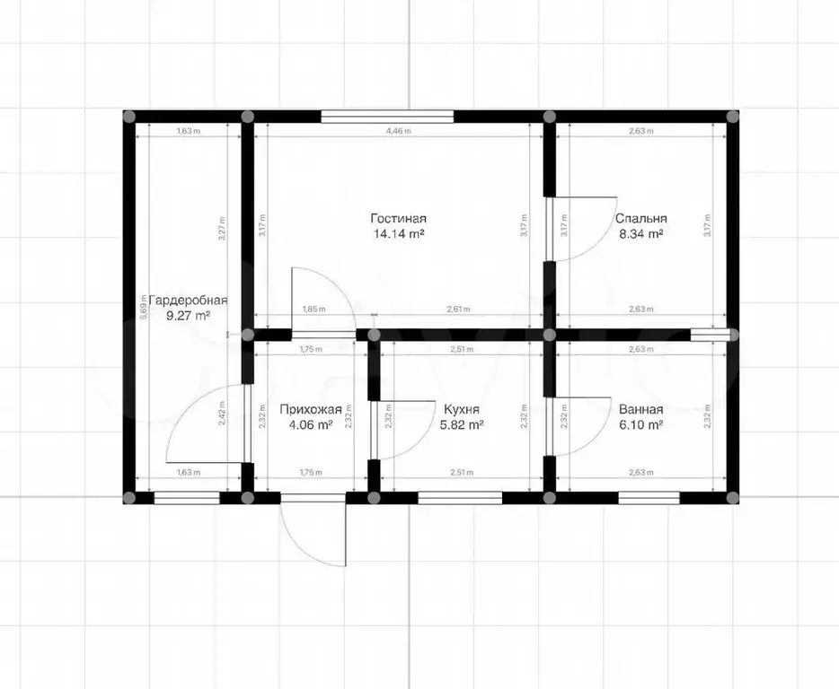 2-к. квартира, 40 м, 1/1 эт. - Фото 0