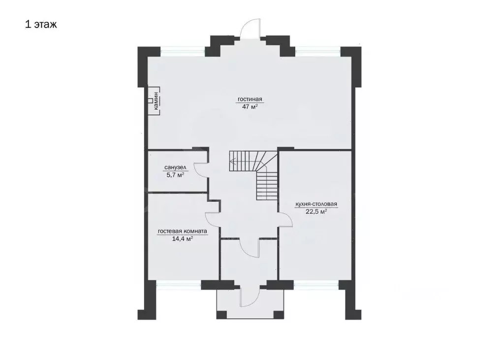 4-к кв. Москва Нежинская ул., 5к2 (373.5 м) - Фото 2