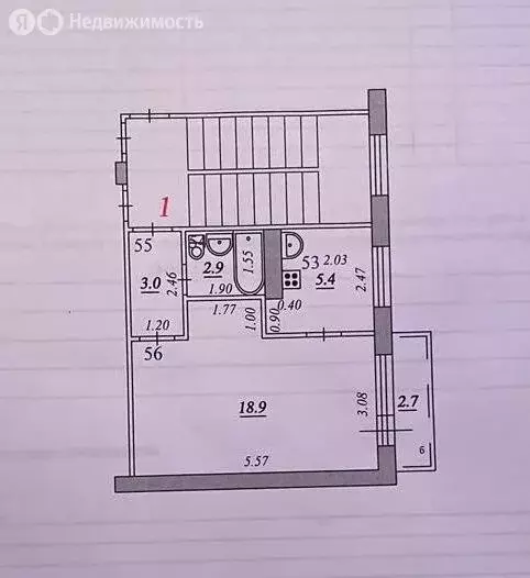 1-комнатная квартира: Самара, улица Советской Армии, 148 (30.2 м) - Фото 1