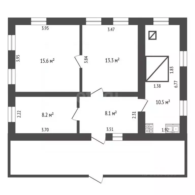 Дом в Мордовия, Старошайговский район, Лемдяйское с/пос, с. Лемдяй ул. ... - Фото 2