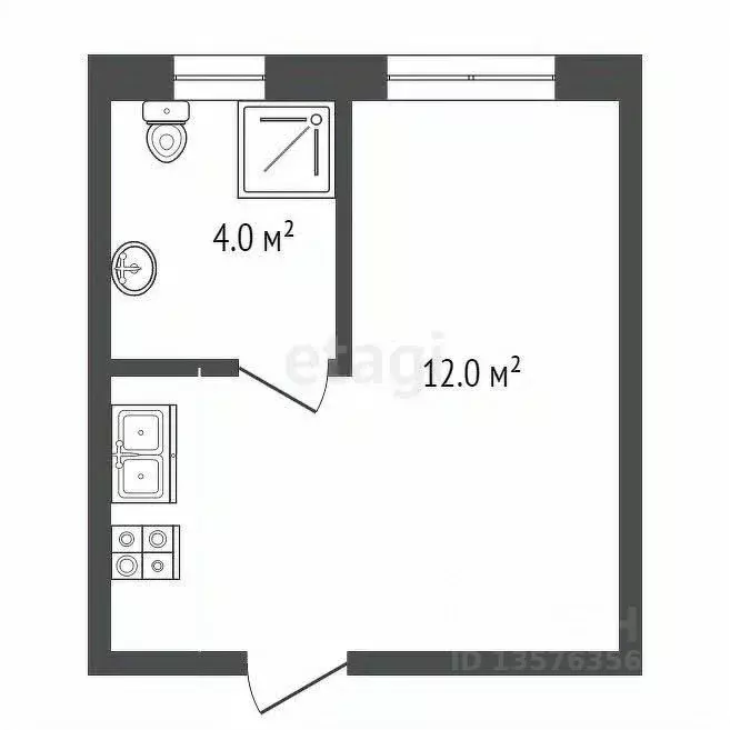 Студия Краснодарский край, Анапа Алексеевка мкр, ул. Зеленая, 12 (17.0 ... - Фото 2