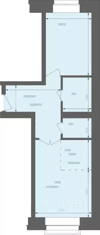 2-к кв. Хакасия, Абакан Скандия жилой комплекс (39.7 м) - Фото 1