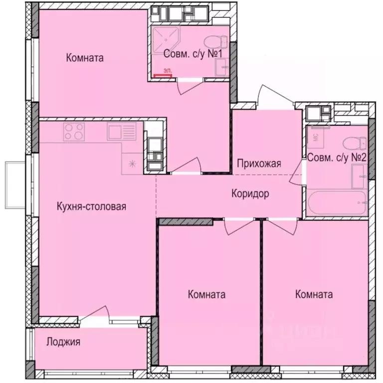 3-к кв. Удмуртия, Ижевск Автопроизводство жилрайон, Норвежский Лес ... - Фото 0