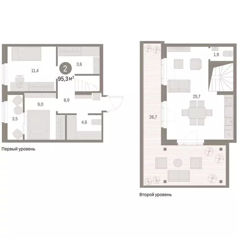 2-комнатная квартира: Курган, жилой район Центральный, ЖК Дом Кино ... - Фото 2