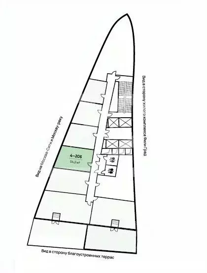 Помещение свободного назначения в Москва ул. Заречная, вл6/1 (54 м) - Фото 2