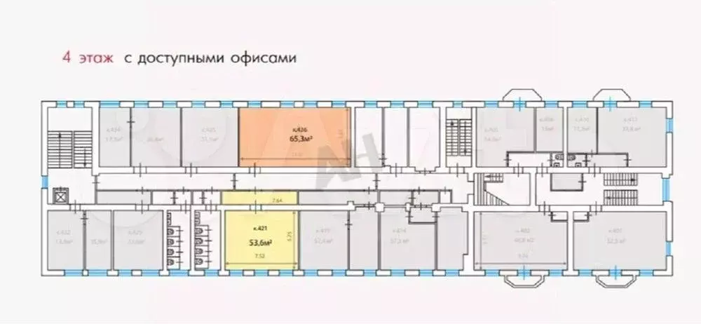 Аренда офиса 65.3 м2 на Тверской - Фото 0