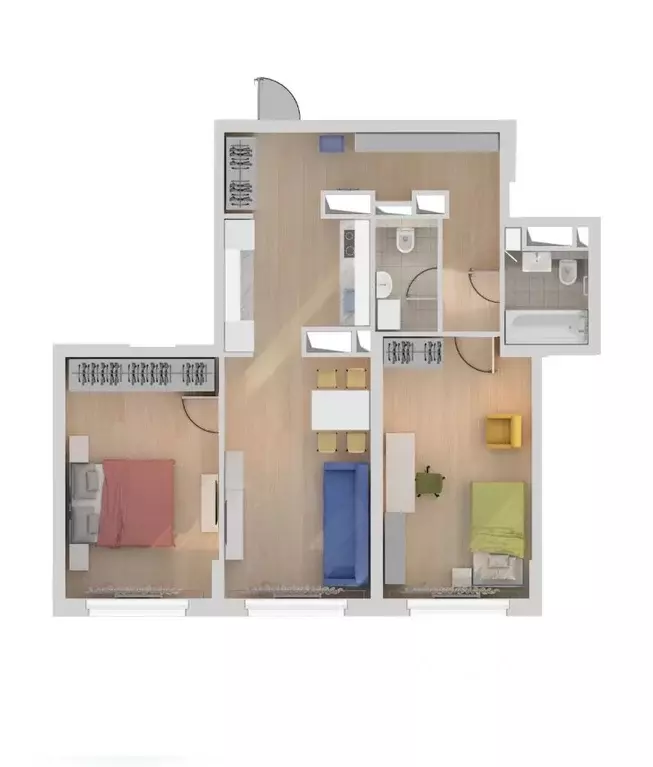 2-к кв. Нижегородская область, Нижний Новгород ул. Сергея Акимова, 50 ... - Фото 1