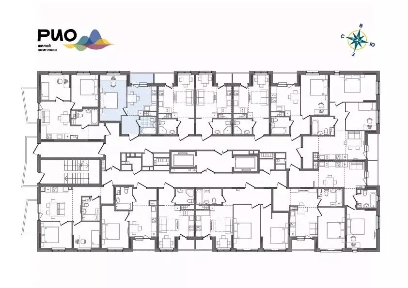 1-к кв. Удмуртия, Ижевск Воткинский жилрайон, Рио жилой комплекс, 2 ... - Фото 1