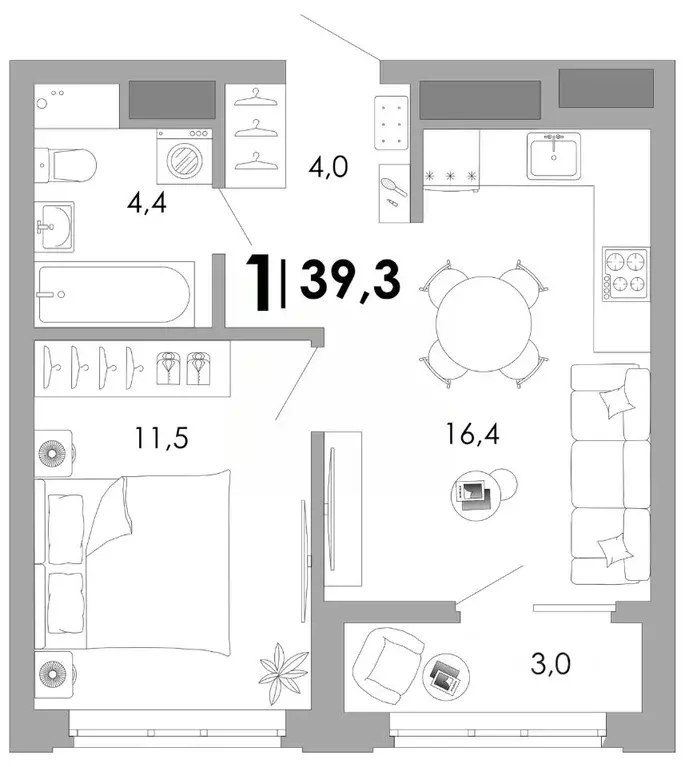 1-к кв. Владимирская область, Владимир Октябрьский военный городок,  ... - Фото 1