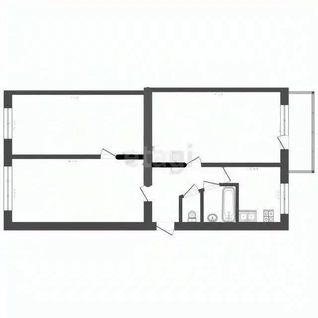 3-к кв. Вологодская область, Вологда ул. Тендрякова, 13 (59.1 м) - Фото 2