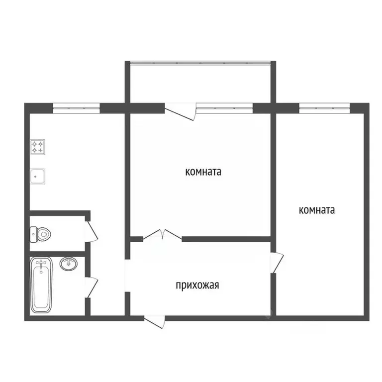 2-к кв. Красноярский край, Сосновоборск Солнечная ул., 41 (53.0 м) - Фото 2