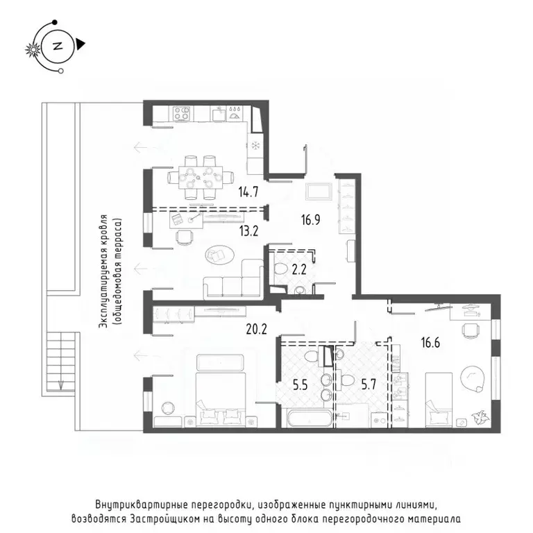 3-к кв. Санкт-Петербург Лисичанская ул., 15 (94.8 м) - Фото 0