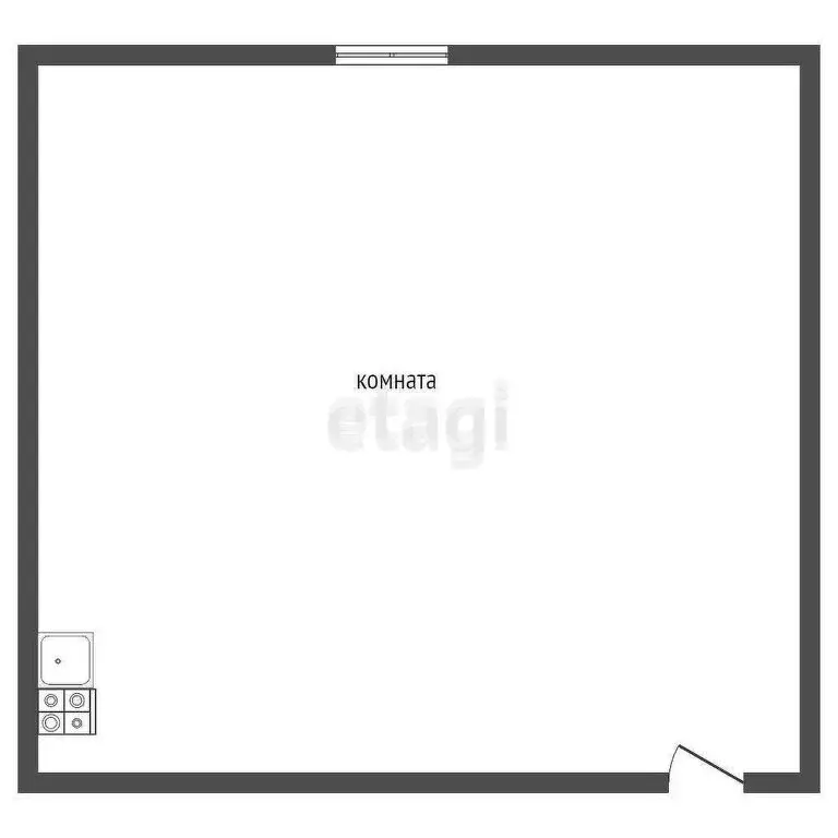 Квартира-студия: Златоуст, улица Тургенева, 3 (16 м) - Фото 1