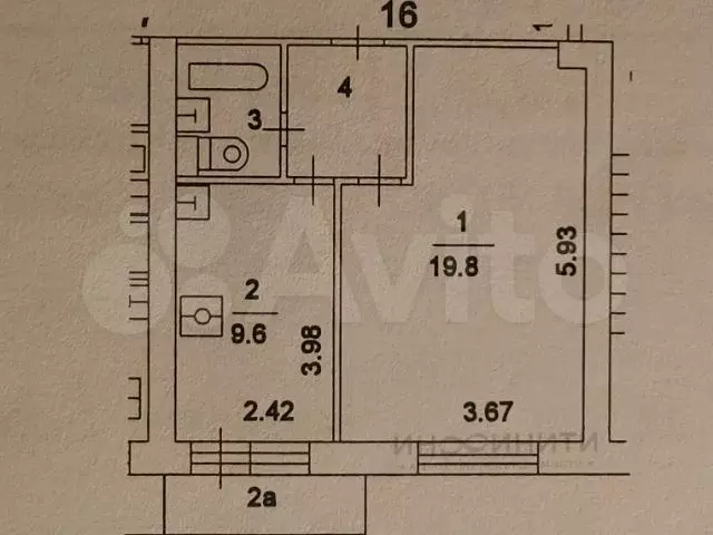 1-к. квартира, 35,8 м, 3/12 эт. - Фото 1