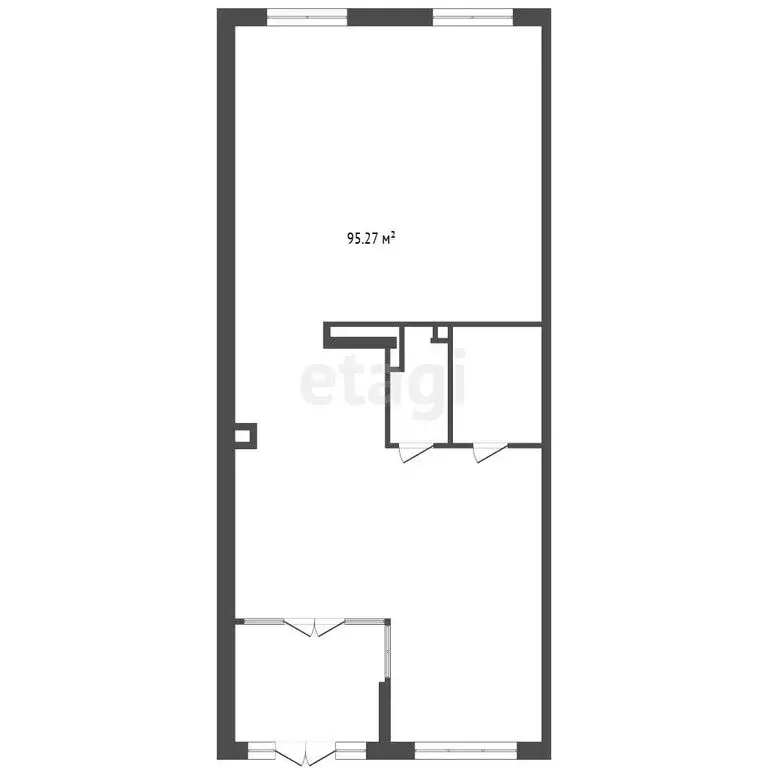 Помещение свободного назначения (95.27 м) - Фото 1