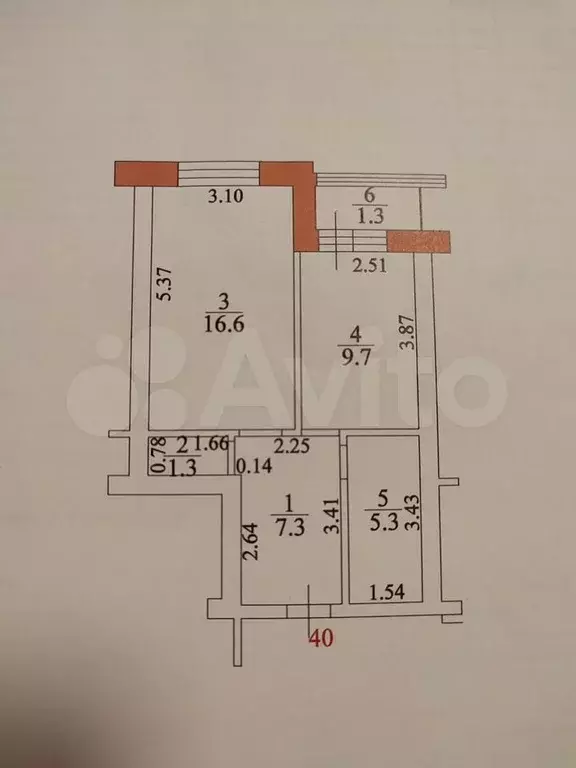 1-к. квартира, 42 м, 4/8 эт. - Фото 0