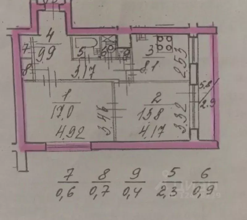 2-к кв. Санкт-Петербург Учительская ул., 15К1 (53.7 м) - Фото 2