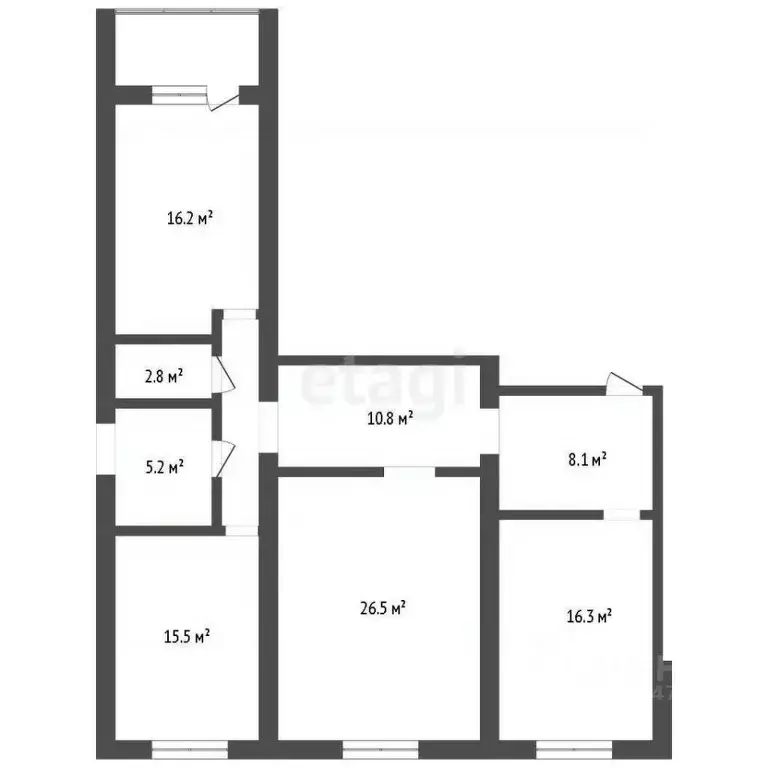 3-к кв. Владимирская область, Ковров ул. Чернышевского, 17 (106.8 м) - Фото 1