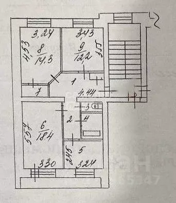 3-к кв. Иркутская область, Иркутск ул. Лапина, 16 (71.4 м) - Фото 2